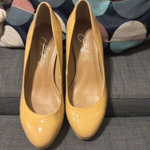 Shoes of Prey EU 36 Nude Leather Platform Heel